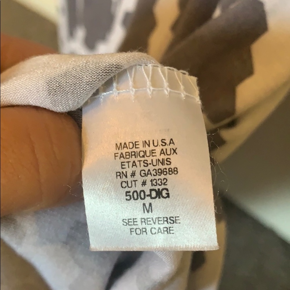 White / Gray 3/4 Length Sleeve Boutique Dress - Picture 4 of 10